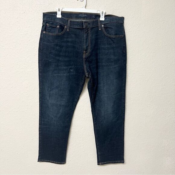 Lucky Brand Men's Denim Jeans 221 Straight Blue Size 40x30 Dark Wash EUC - Picture 1 of 6